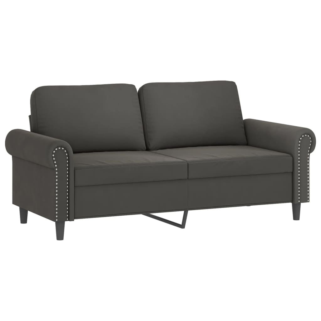 2-Seater Sofa Dark Gray 55.1" T7819