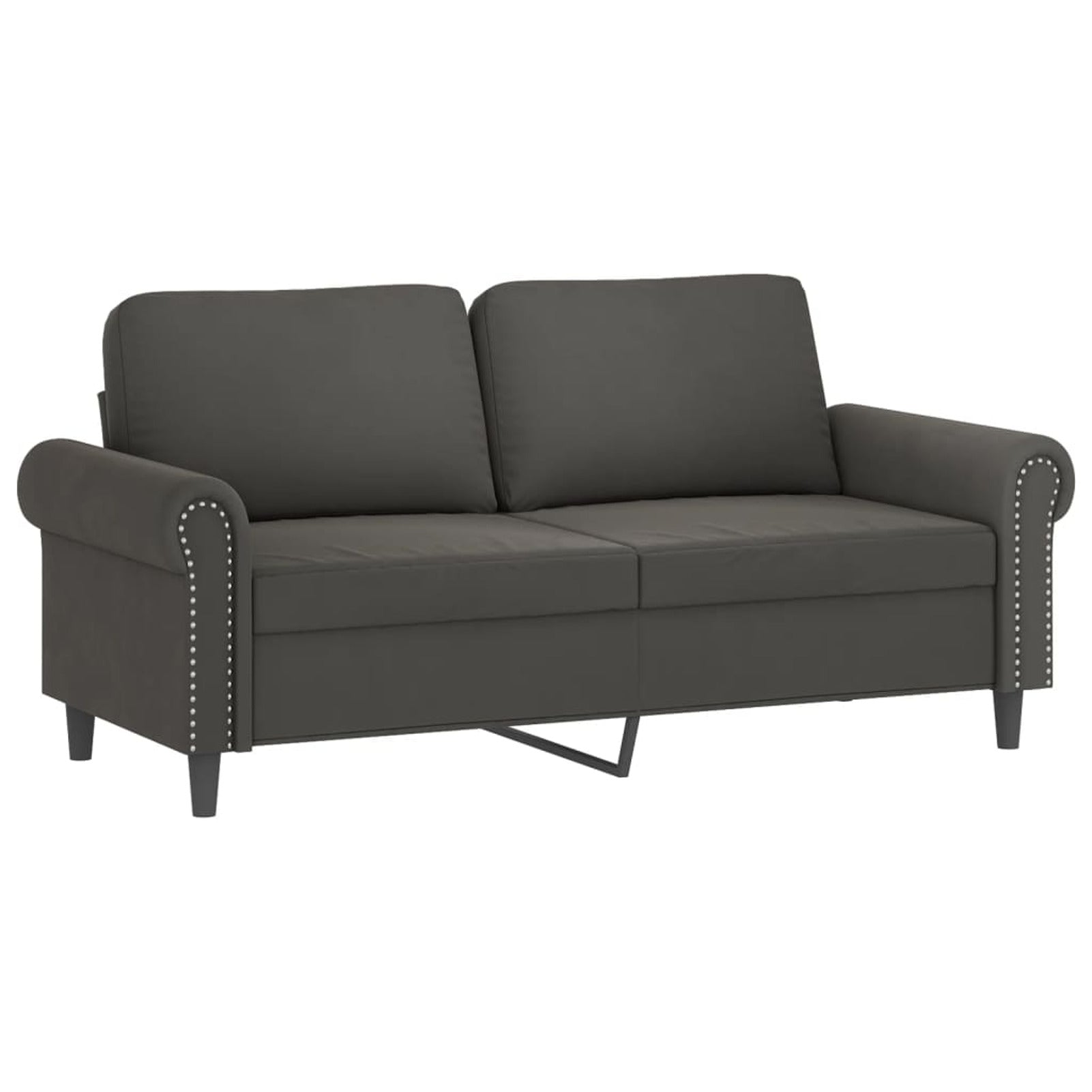 2-Seater Sofa Dark Gray 55.1" T7819