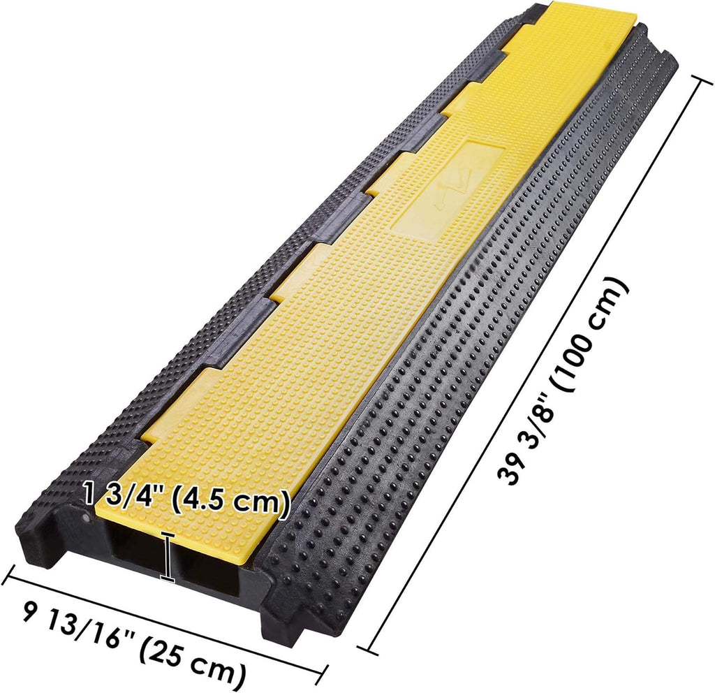 2 Channel Rubber Cord Protector Speed Bump Pack of 2 G5661