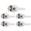 Satin Nickel Passage Door Levers, 5 Pack O6870