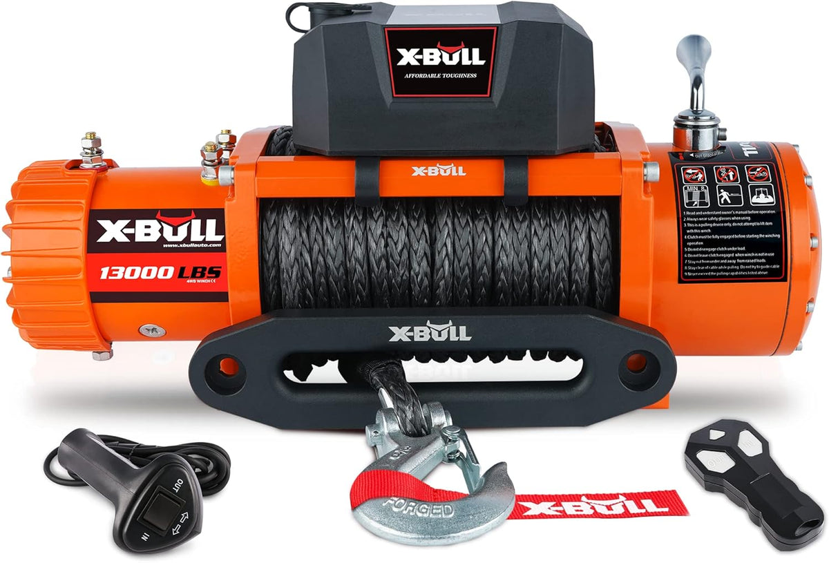 13500 lb. Synthetic Rope Electric Winch Kit with Wireless Remote B241142