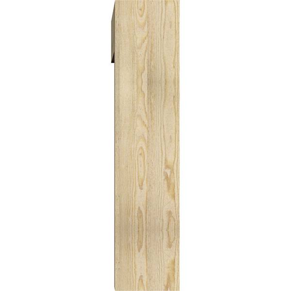 8x22W x 36x22D x 36x22H Douglas Fir Bracket with Offset Brace K261
