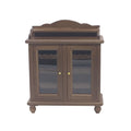 Walnut Color Mini Wooden Wine Cabinet Model J2777