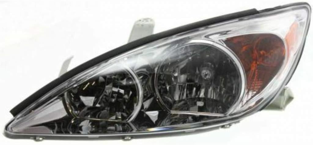 Chrome Driver Side Headlight Assembly for Toyota Camry 2002 2003 2004 F668
