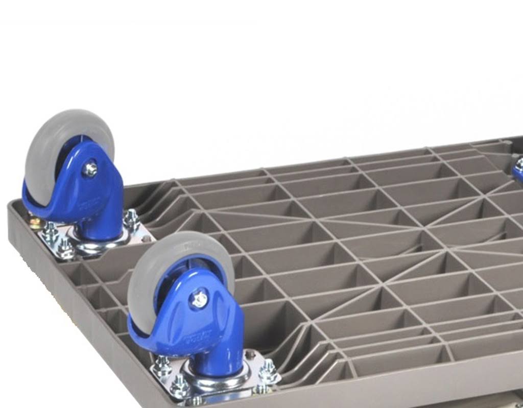 Foldable Plastic Platform Trolley, Load Capacity 300 kg P33343