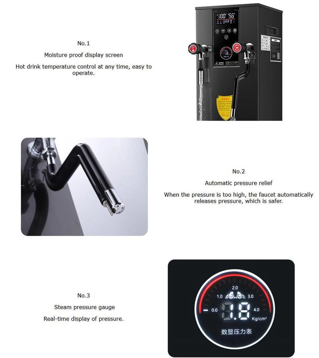Automatic Milk Foam Frothing Machine Water Boiler 12L R696