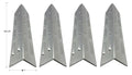 Stainless Steel Heat Plate for Gas Grill Models, 4-PK N8536