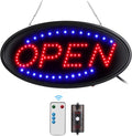 LED Open Sign with Remote, 19x10inches Ultra Bright Electric Light Up Sign T60914