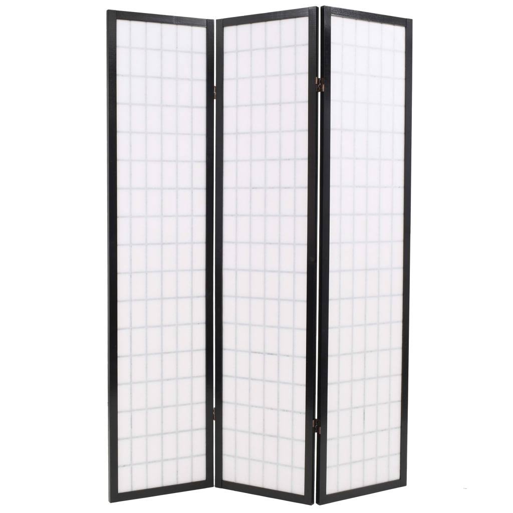 White Folding 5-Panel Room Divider A2321
