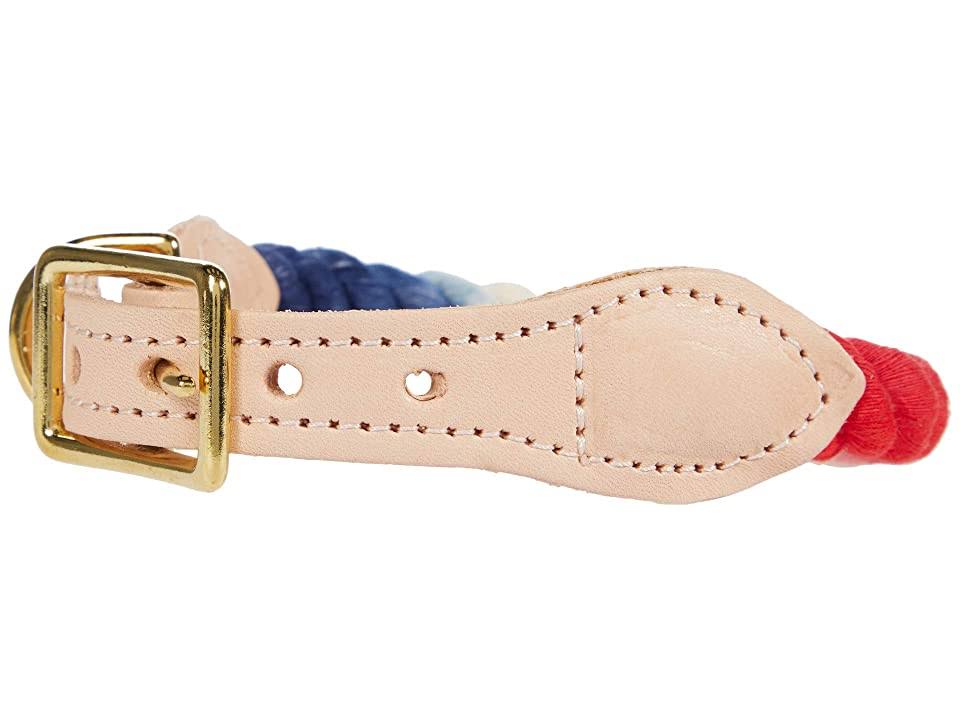 Red, White, Blue Cotton Rope Dog Collar SM (9x22 Long) Y99986