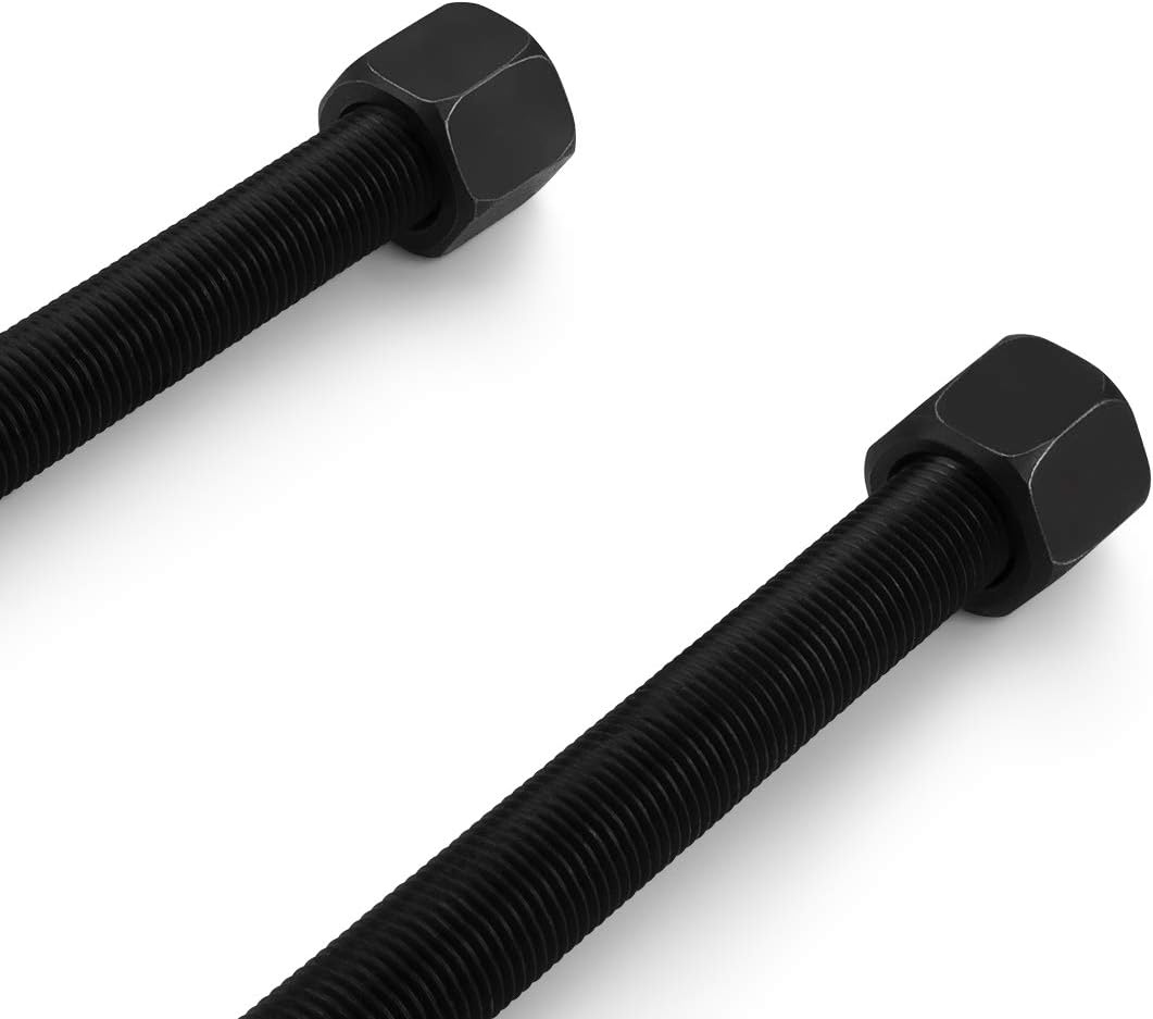 Front 2" Rear Leveling Lift Kit Adjustable Torsion Keys + Rear Blocks + U-bolts + Shock Extenders Fits 2011-2019 Chevy Silverado GMC Sierra 2500HD 3500HD 4WD B9449