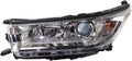Driver Side Headlight Assembly Chrome Bezel F36479
