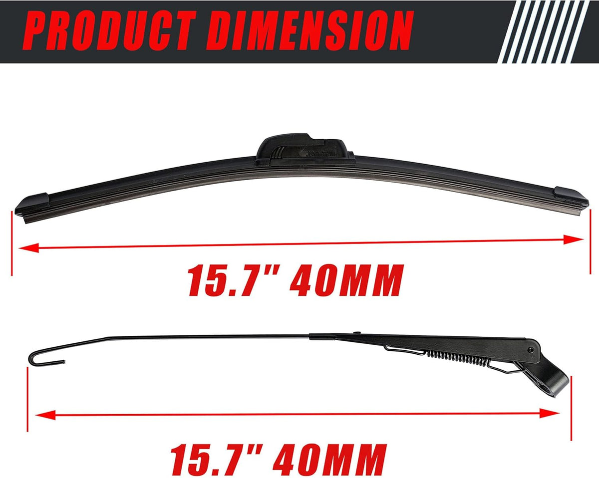 12V Electric Windshield Wiper Kit Pack of 2 U2658