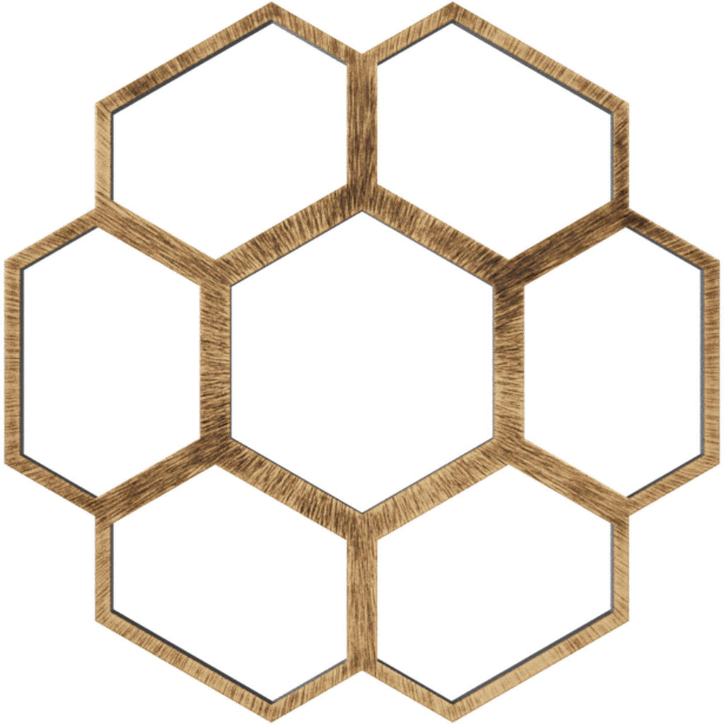 40x22OD x 17 1/8x22ID x 1x22P PVC Pierced Ceiling Medallion G9798