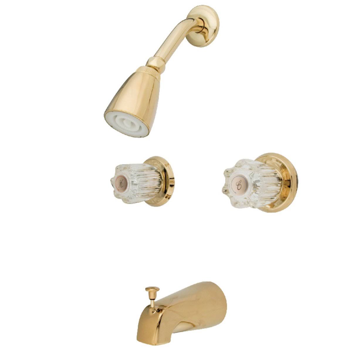 Two Handle Tub & Shower Faucet Polished Chrome E235134