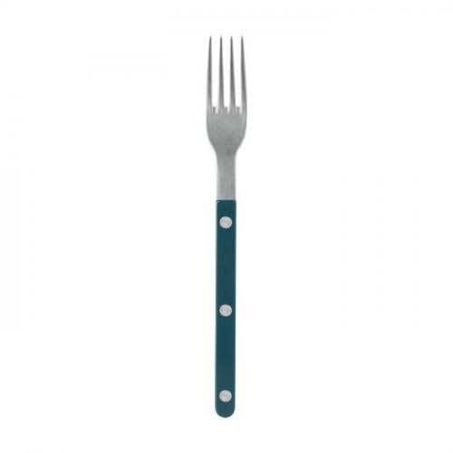 Set of 4 Vintage Aquamarine Salad Fork L4251