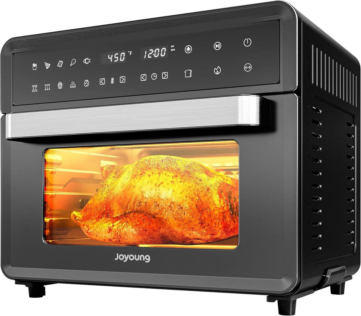 Black 28Qt Convection Air Fryer Toaster Oven J901897