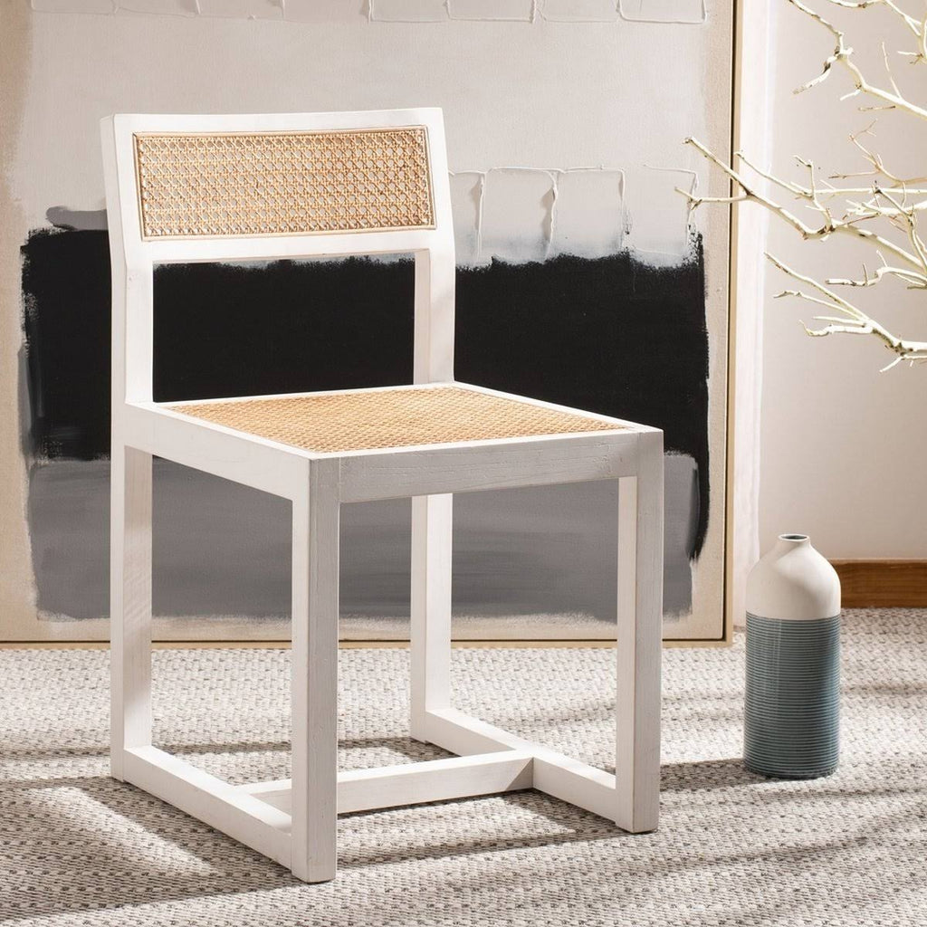 Black/Natural Cane Dining Chair I48354