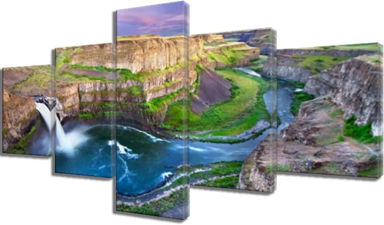 5 Piece Framed Canvas Landscape Art (60''Wx32''H) K474001