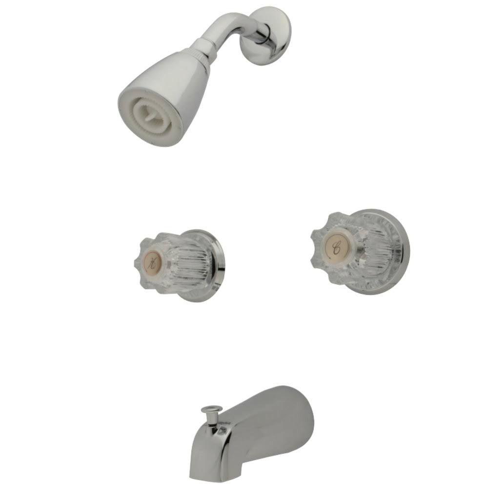 Two Handle Tub & Shower Faucet Polished Chrome E235134