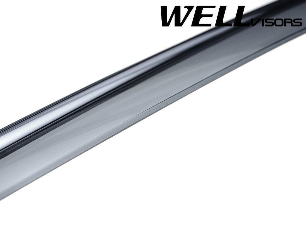 Side Window Visors Rain Guards with Chrome Trim S5136