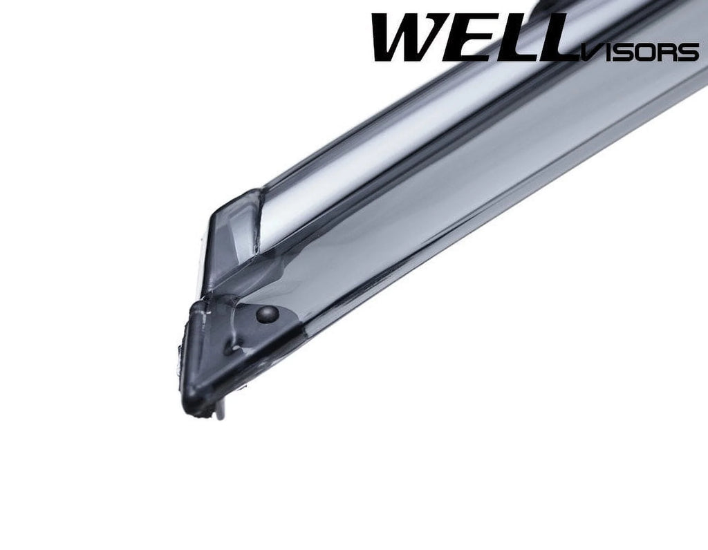 Side Window Visors Rain Guards with Chrome Trim S5136