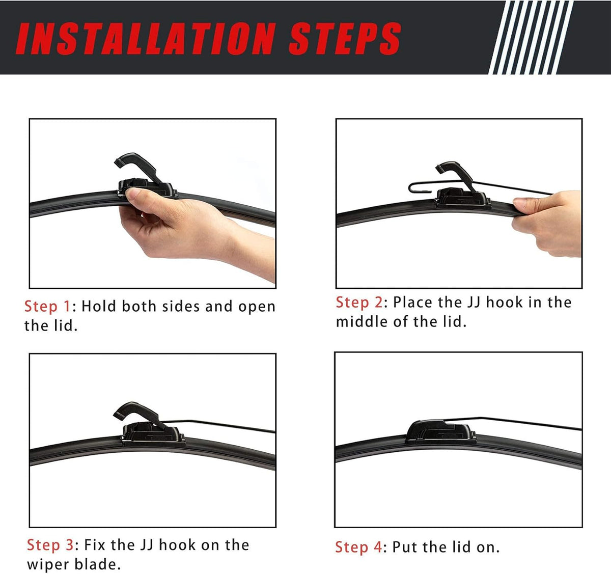 12V Electric Windshield Wiper Kit Pack of 2 U2658