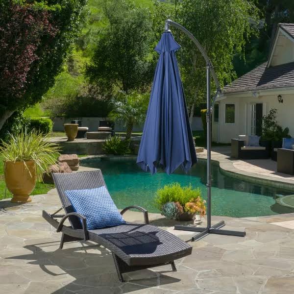 Navy Blue Cantilever Umbrella M96054
