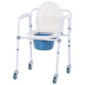 Mobility Assist Commode Shower Transport Medical Rolling Chair K784197
