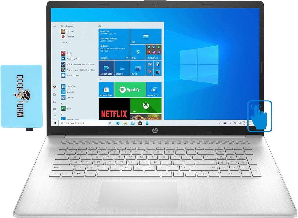 17.3 Touchscreen Laptop, AMD Ryzen 5 5500U, 16GB RAM, 512GB PCIe SSD + 1TB HDD, Win 10 H P551694