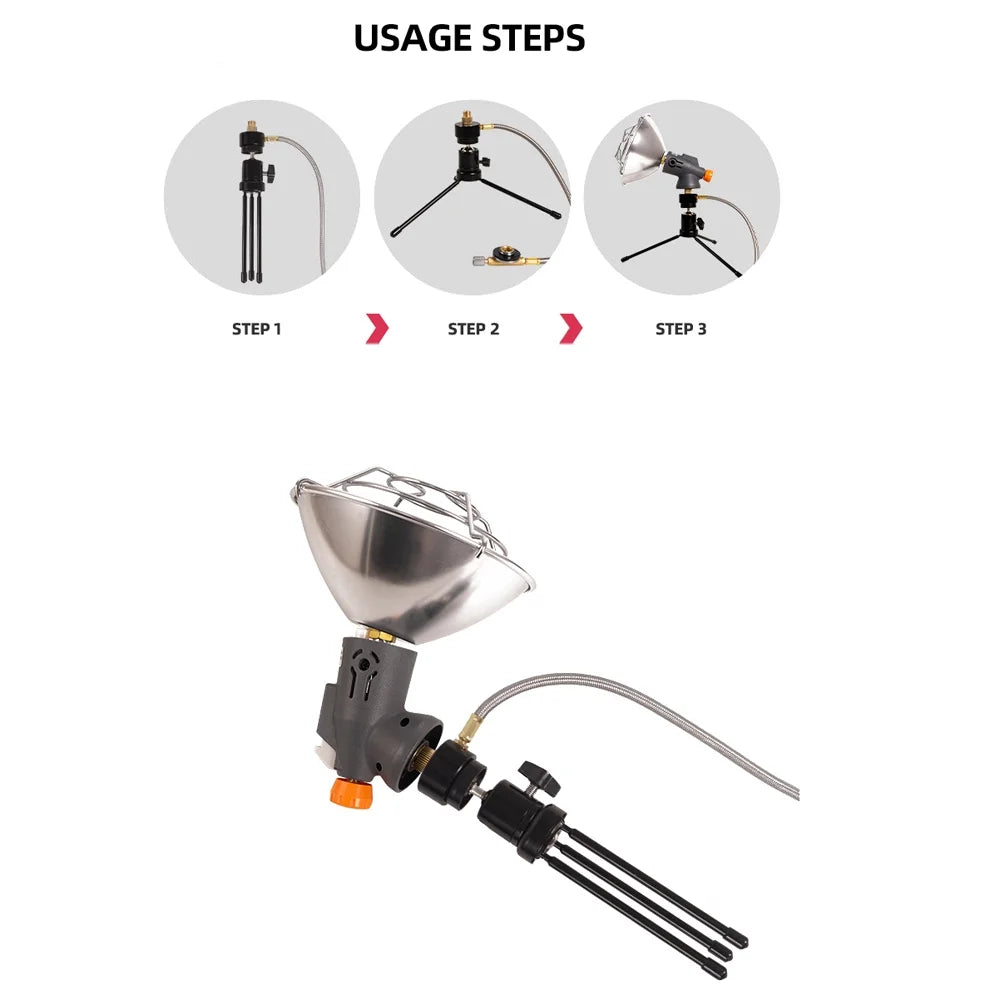 Portable Gas Heater with Adjustable Valve Tripod J35291