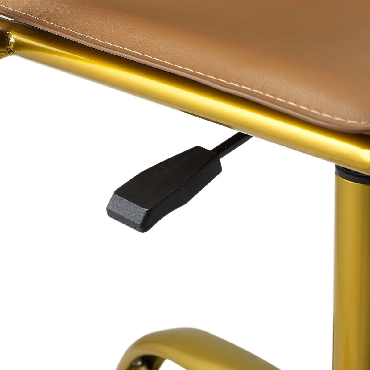 Faux Leather Office Chair in Tan J887002