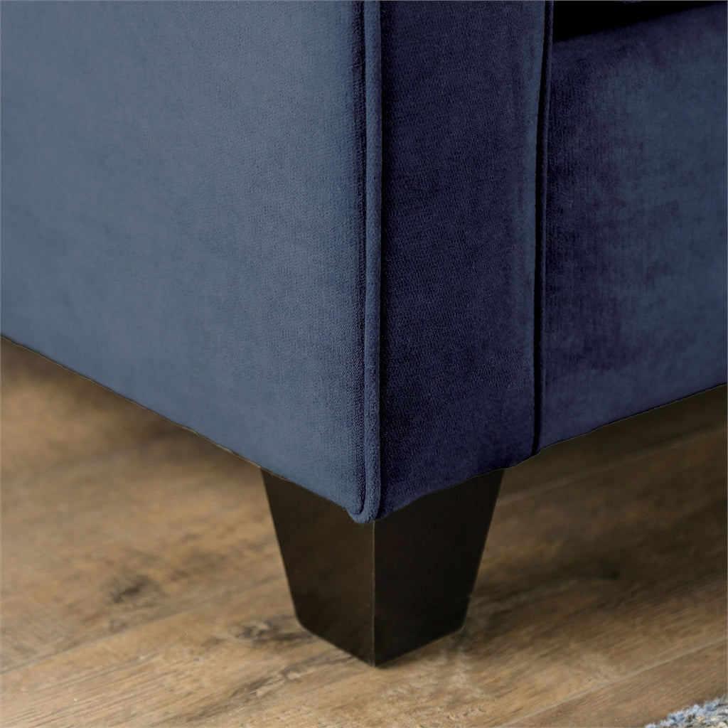 Navy Fabric Upholstered 2-Piece Sofa Set M33737