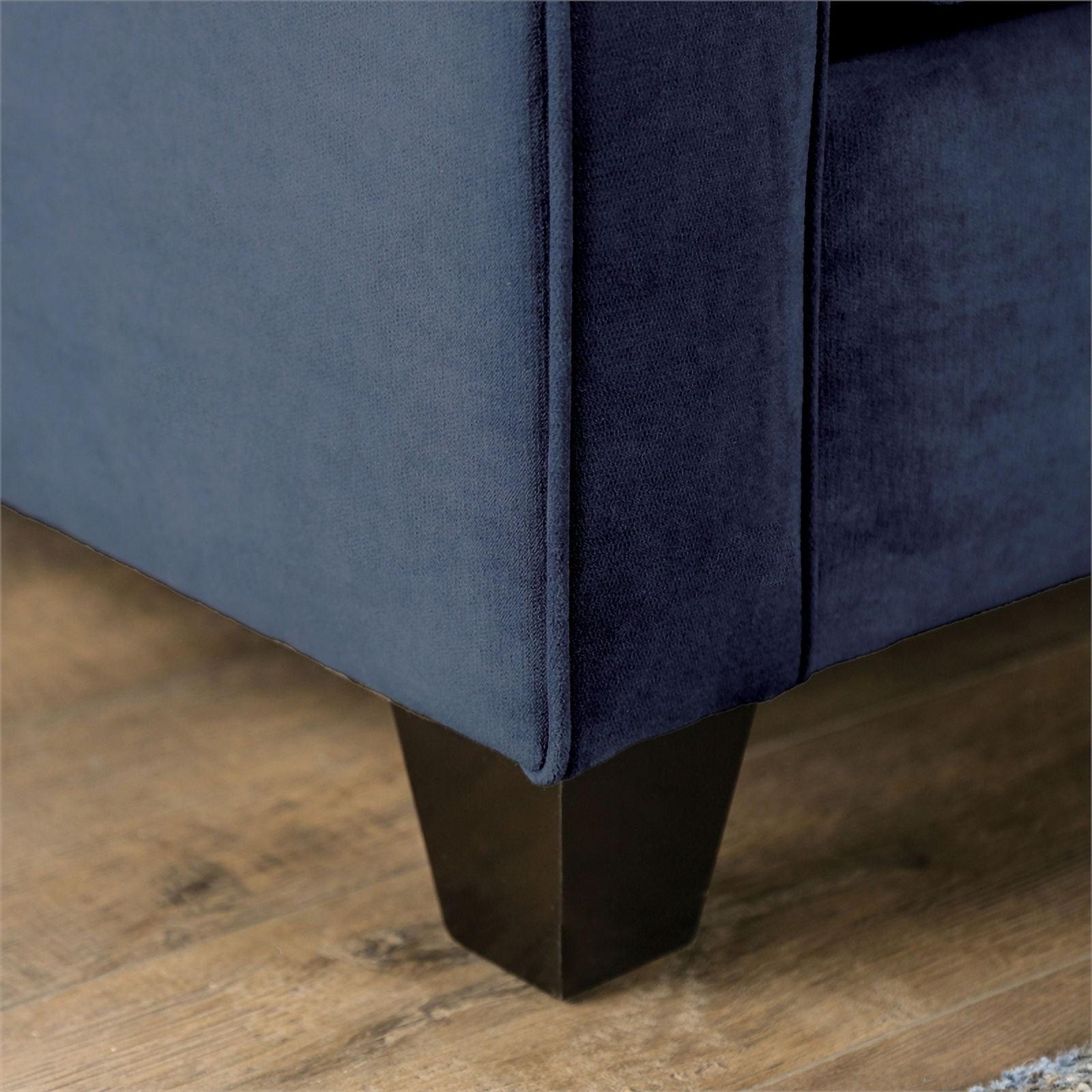 Navy Fabric Upholstered 2-Piece Sofa Set M33737