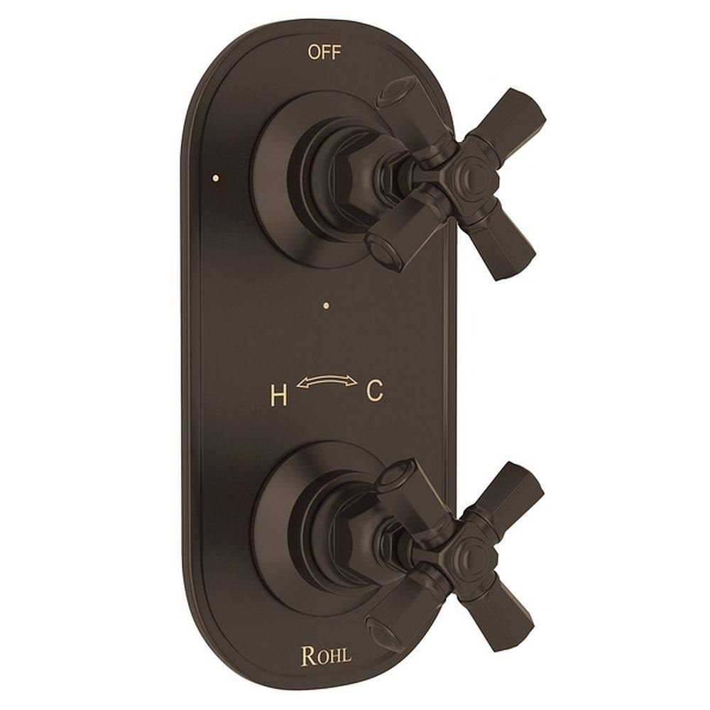 Tuscan Brass Thermostatic Trim with Diverter B48034