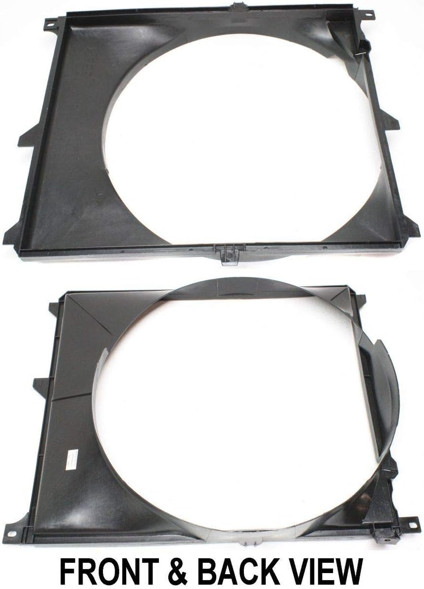 Fan Shroud for BMW 525i 525iT 1993 Pack of 2 F4143