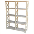Unfinished 4-Tier Double Shelf Unit X79687