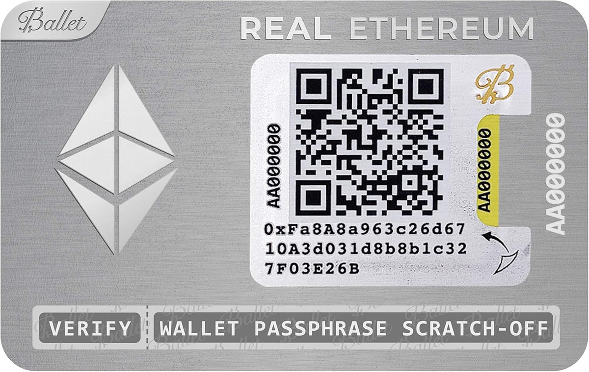 3-Pack Physical Cryptocurrency Wallet with Multicurrency Support H105873
