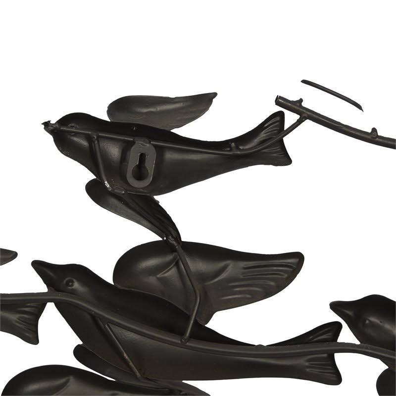 Black Metal Coastal Birds Wall Decor E678546