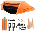 Orange Lightweight Camping Hammock Tent with Mosquito Net and Rainfly L30791