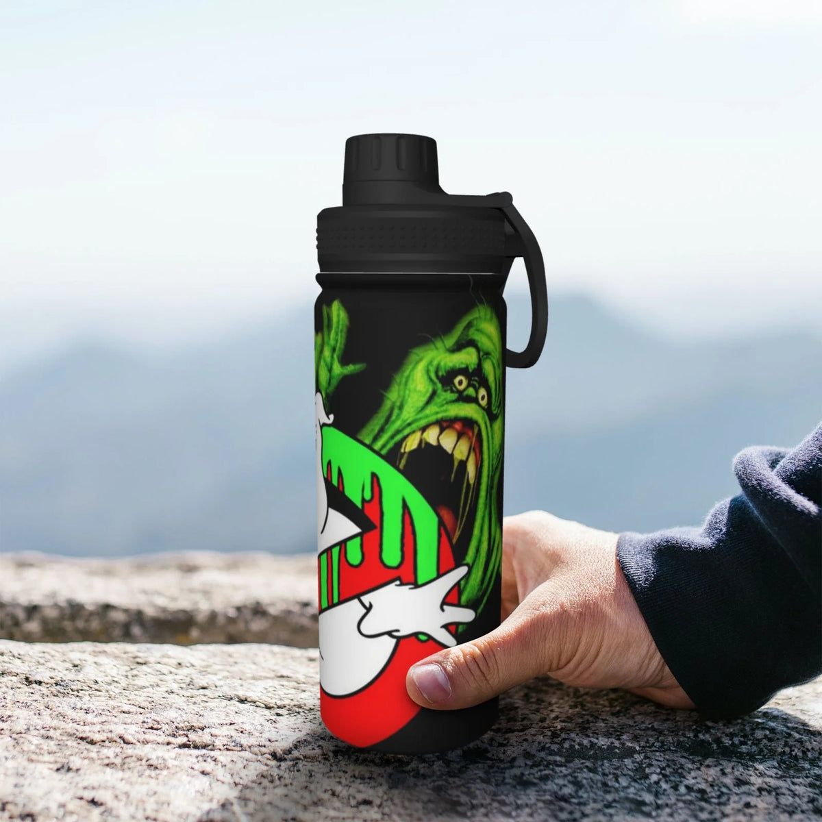 Green Slimer Insulated Stainless Steel Water Bottle 18OZ B402535