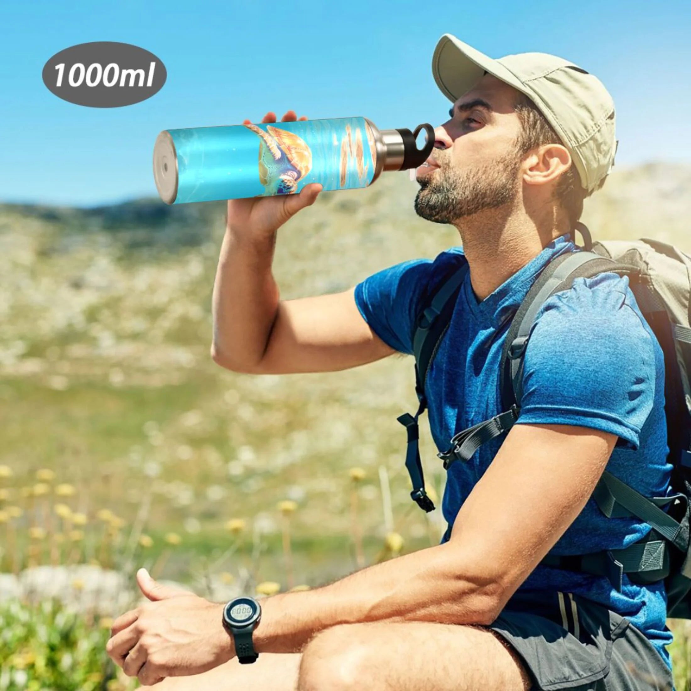 Insulated Stainless Steel Water Bottle with Straw Lid, 20 oz X329379