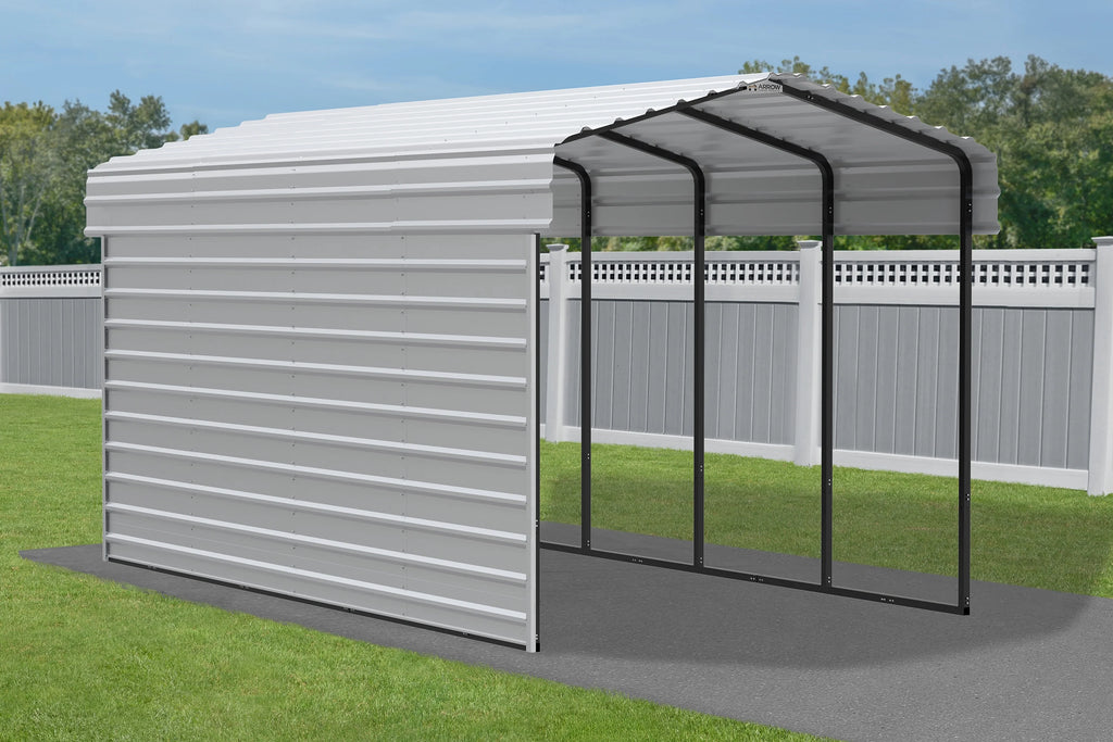 Galvanized Steel Carport Kit, 10' x 20' x 9' H811