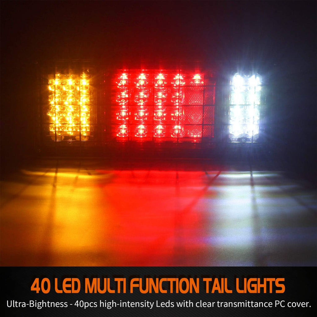 40 LED Truck Tail Light Bar with Iron Net Protection Q5057