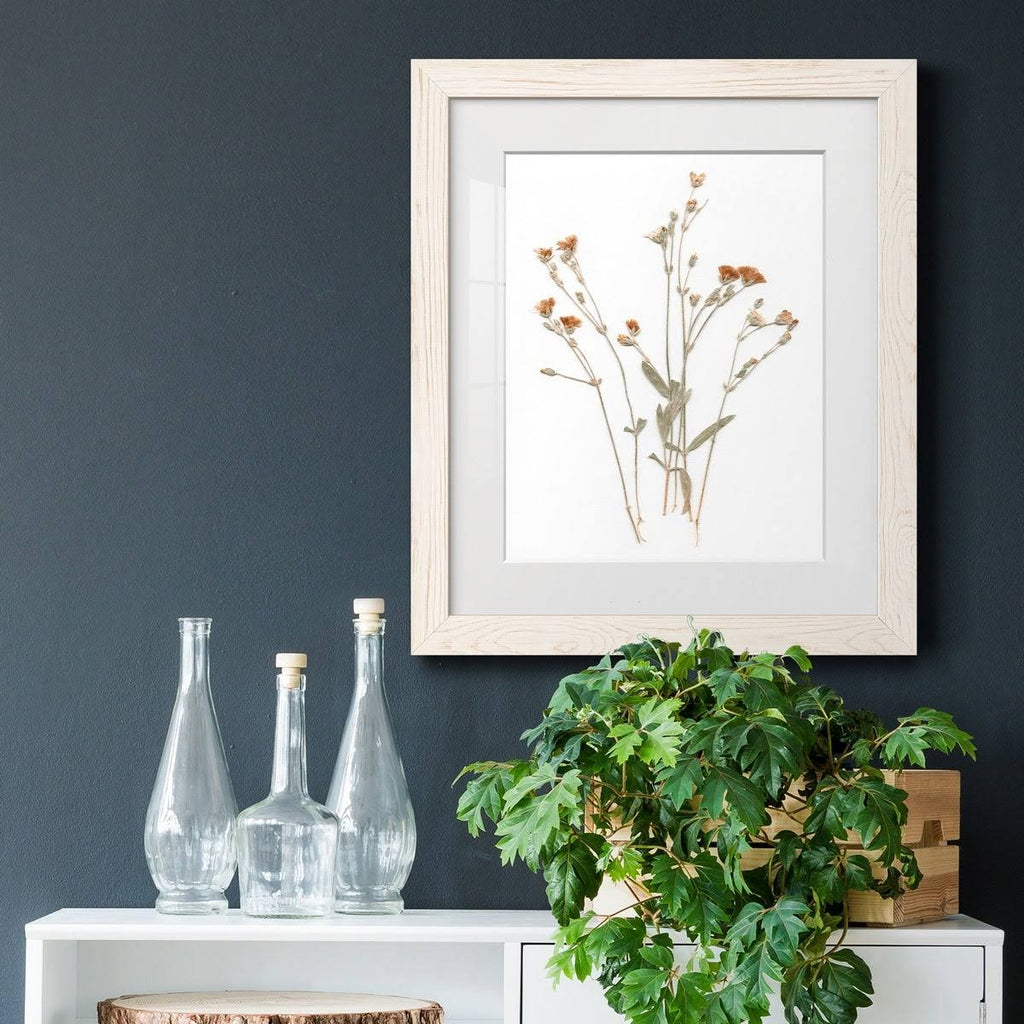 White Framed Print U735