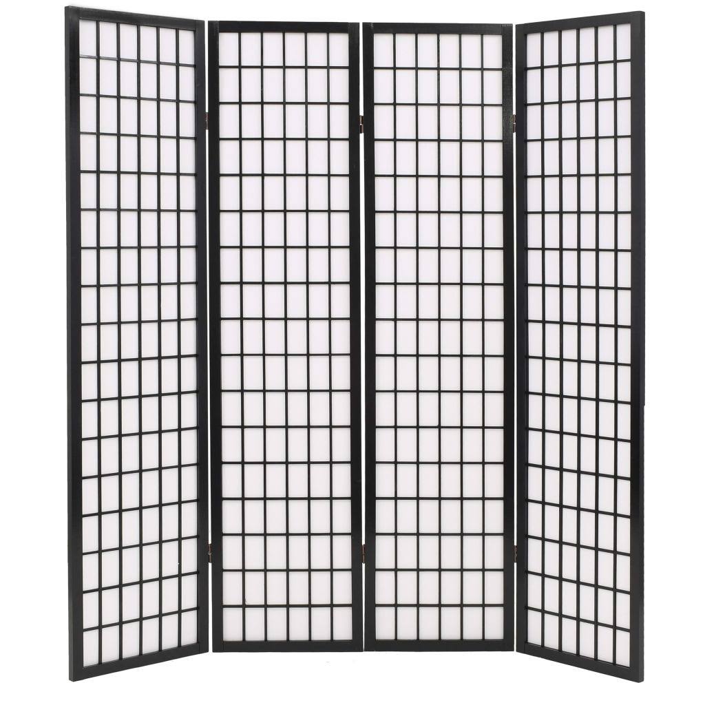 White Folding 5-Panel Room Divider A2321
