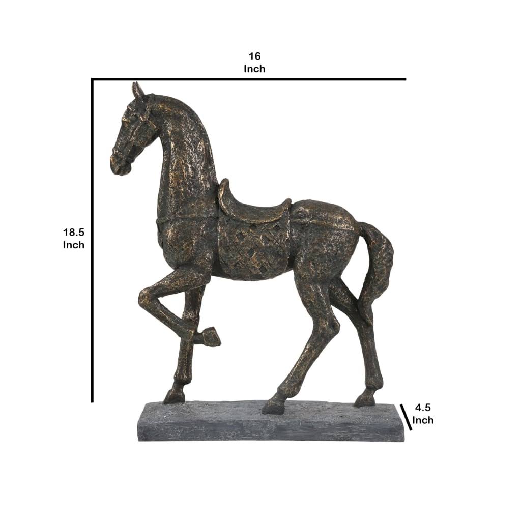 Bronze Polyresin Horse L464