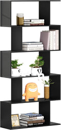 5 Tier S-Shaped Wooden Bookshelf C486