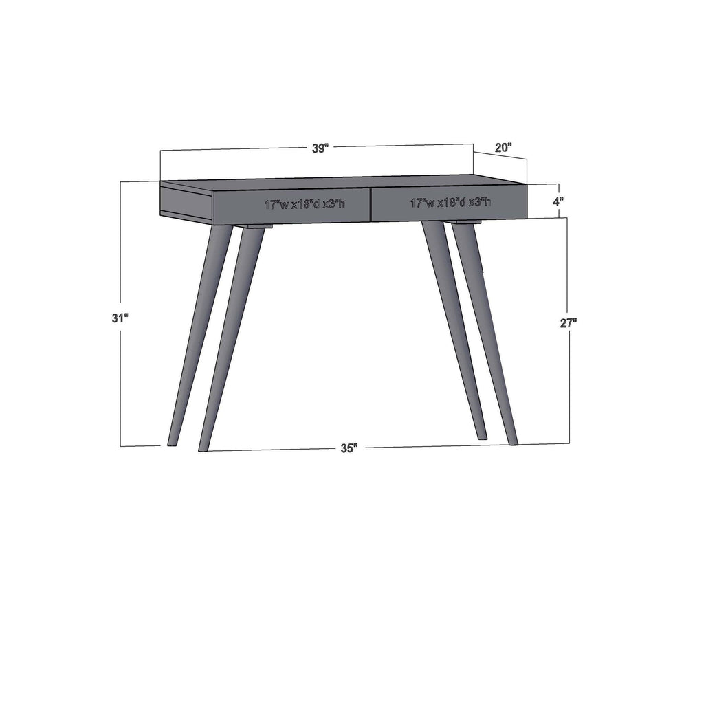 Gray Office Desk D2636