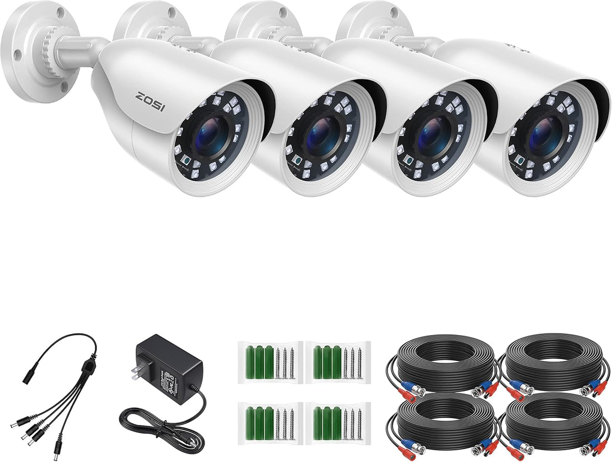 16 Channel 4in1 DVR Security Camera System with 4TB Hard Drive and 12 x 1080p CCTV Bullet Camera N3438